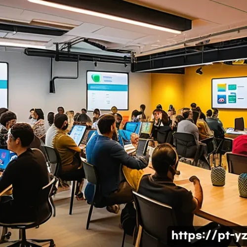 효과적인 지식 공유를 위한 인센티브 설계 - A vibrant digital community forum scene set in Brazil, showcasing diverse participants from differen...